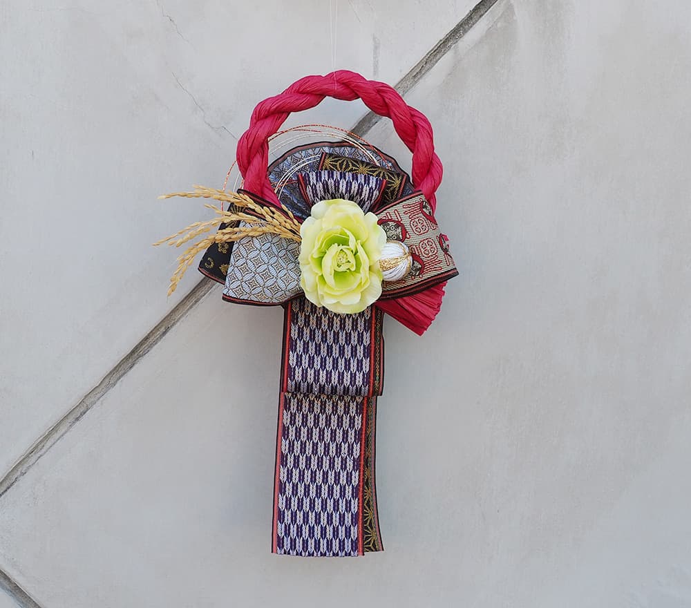 しめ縄リースキット（赤達磨×赤）/2025-B