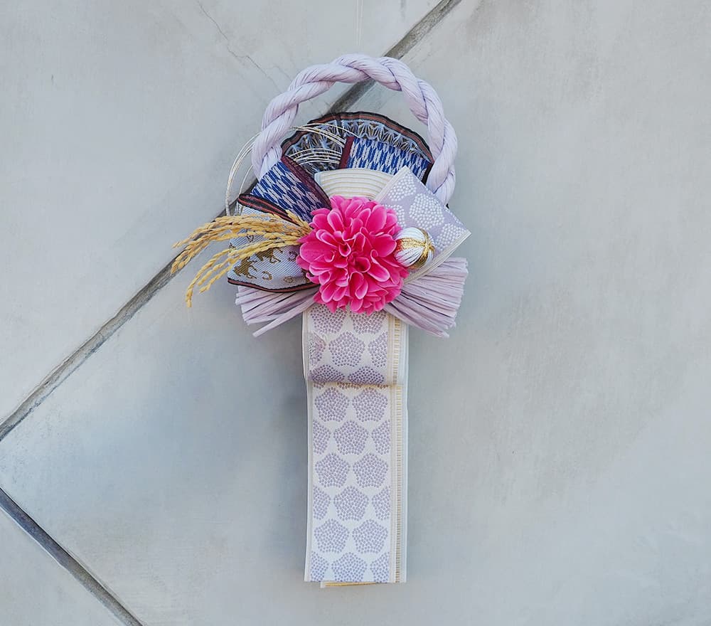 しめ縄リースキット（梅づくし×薄紫）/2025-C